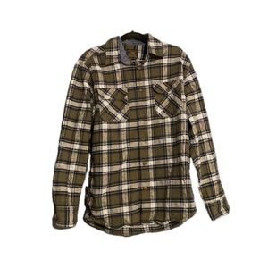 Jacks MFG Adult Long Sleeve Heritage Flannel Shirt Button Up 100 Cotton Sz M